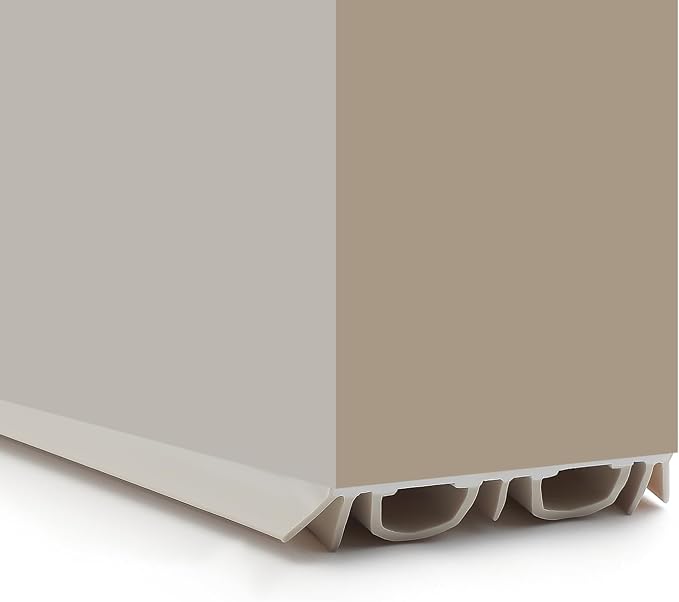 Pushglossy 2 Pack Slide on Door Sweep 35-3/4 Inches Double Bulb Weatherstrip - Image 3