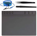 Anti-Static Mat Work Mat Repair Work Mat and 3 Auxiliary Tools, Anti-Static by Eoneding