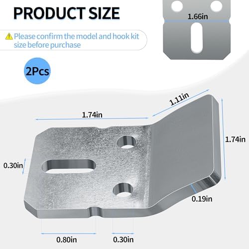 Wall-Mounted Sink Hook Bracket, 1224196 Hook Kit Fit - Image 2