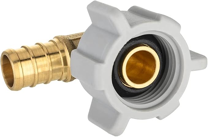EFIELD 1/2" Pex x 1/2" Female NPT Swivel Elbow | Brass Barb Crimp Fittings - Image 7