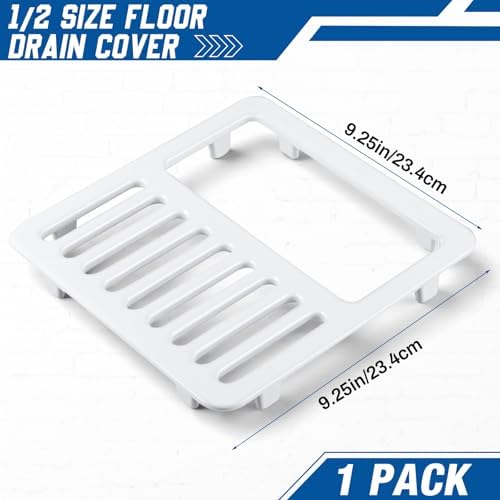 1 Pcs Cast Iron Porcelain Grate Floor Drain Cover 9-1/4 W x 9-1/4 L x 1-1/4h - Image 2