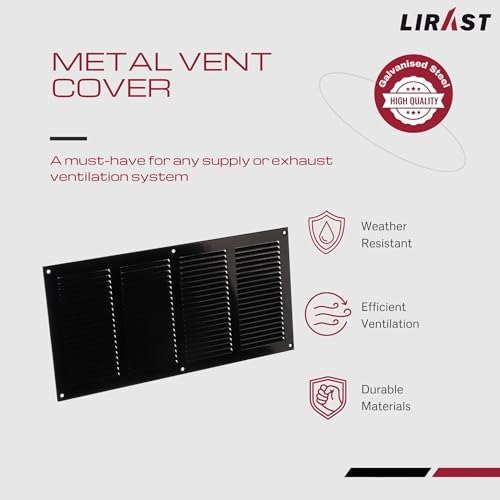 14x6 Vent Cover with Built-in Screen - Image 2