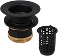 Westbrass Junior Basket Style Bar Sink Strainer, Matte Black by Westbrass