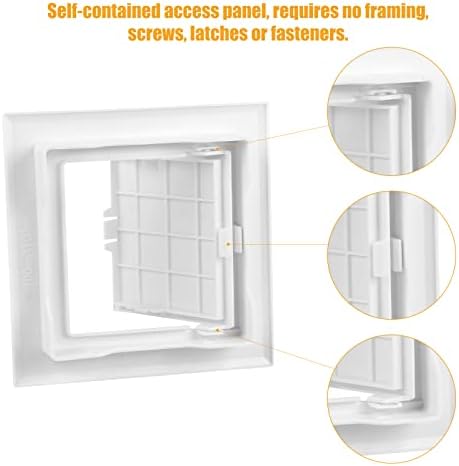 6x6 inch Plastic Access Panel for Drywall Ceiling Reinforced Plumbing Wall - Image 4