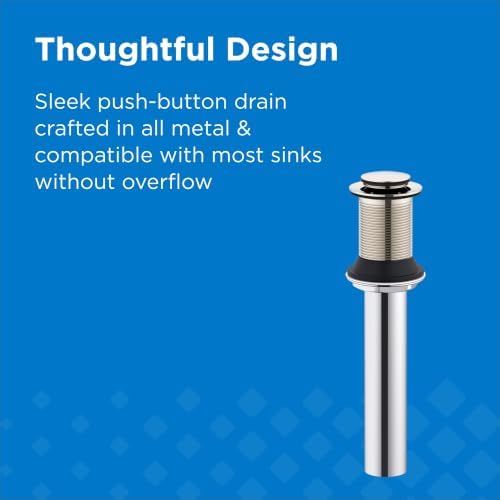 Gerber 1-1/4 in. Touch-Down Bathroom Sink Drain Without Overflow - Image 3