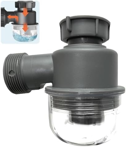 Sink Trap 1 1/2'' P-Trap Replacement Upgrade Visible Removable Easy to Clean by QruiLanTu