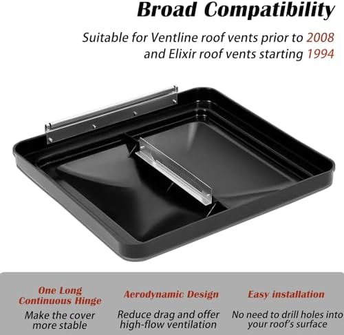 2 Pack 14" Universal Roof Vent Cover Vent Lid Replacement - Image 3