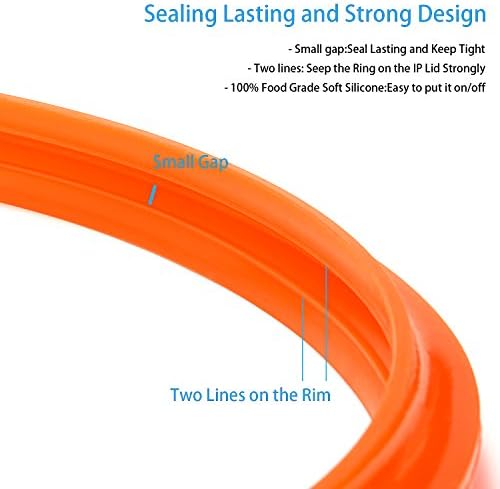 STYDDI 3-Pack Sealing Ring for Instant Pot 8 Quart, Food-grade Silicone - Image 5