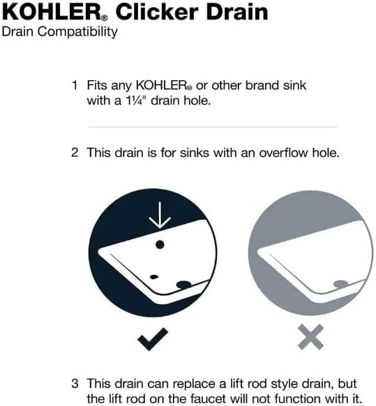 Kohler RH1274364-CP Clicker Drain - Image 3