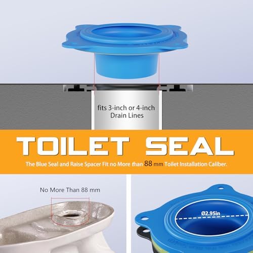 Wax-Free Toilet Seal for 3 and 4 Inch Drains, 1 Pack - Image 4