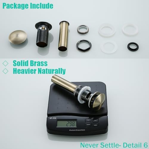 RANDOM Bathroom Vessel Sink Pop Up Drain Stopper - Image 7