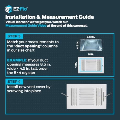 EZ-FLO 30 x 20 Inch Return Air Vent Cover - Image 4