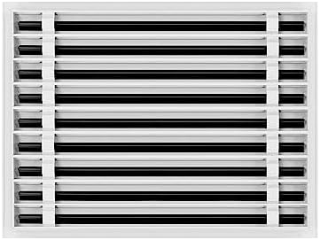 BUILDMART - 24x18 Modern AC Vent Cover - Decorative White Aluminum Air Vent - - Image 2