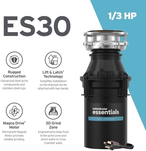 INSINKERATOR ES30 W/C, 1/3 HP Continuous Feed Garbage Disposal - Image 2