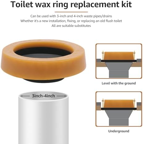Thick Toilet Wax Ring Kit, Toilet Bowl Wax Ring Replacement Kit - Image 7