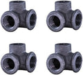 3/4" 3-WAY ELBOW: Industrial Threaded Black Iron Pipe Fittings; Natural by PRIMPIPEWORKS