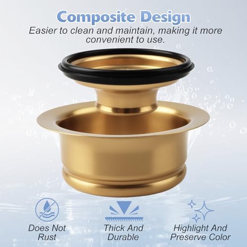 Sink Garbage Disposal Flange and Stopper, Universal Flange Fit 3-1/2 Inch - Image 3