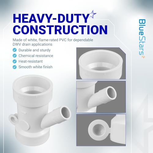 BlueStars 212332 Condensate Drain Pipe 1-1/2" x 1-1/2" x 3/4" - Image 5