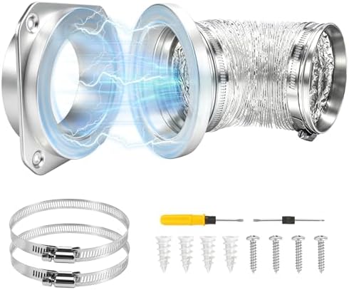 Magnetic Dryer Vent Connector Kit, Tight Space Quick Coupling Coupler by Unknown