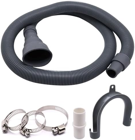 3.3ft Washing Machine Drain Tubing Extension, Corrugated Drain Pipe Univerdal by YuGtcen