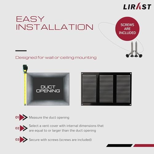 10x6 Vent Cover with Built-in Screen - Image 5