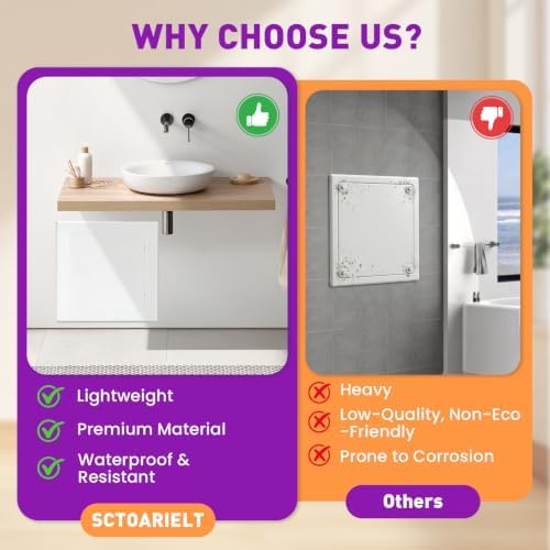 16x16 Inch Access Panel for Drywall and Ceiling, ABS Plumbing Access Door - Image 7