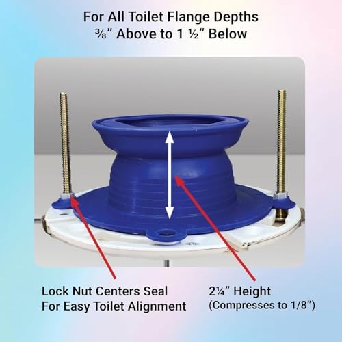 One N Done Toilet Flange Repair Kit – Complete Toilet Wax Ring Replacement Kit - Image 3