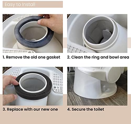 NOOBECR RV Toilet Seal, RV Toilet Parts, Toilet Kit & Mounting Hardware Kit - Image 5