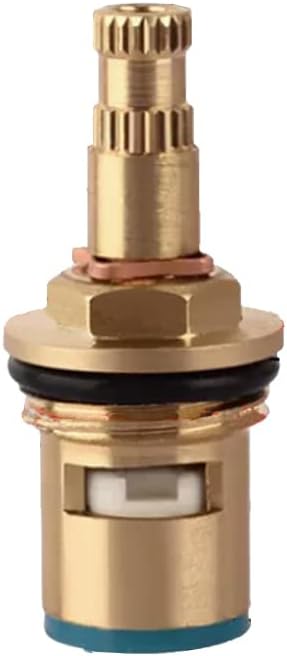 Faucet Ceramic Stem Cartridge Valve, G1/2" Brass Tap Ceramic Disc Cartridge by TOOLSTAR