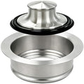 Garbage Disposal Flange and Stopper, Brushed Stainless Steel by QruiLanTu