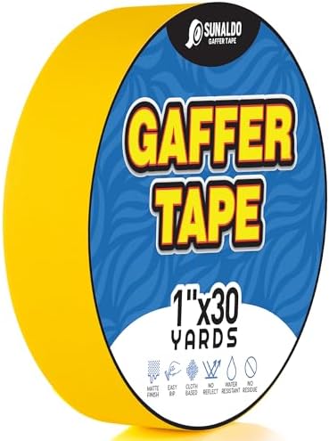 Gaffers Tape Heavy Duty, No Residue | Yellow by Unknown