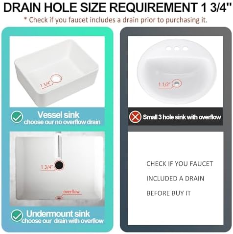 Polish Gold Vessel Sink Drain, Bathroom Sink Drain Without Overflow - Image 3