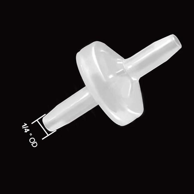 One Way Check Valve 1/4" Hose Barb Non Return Ozone Resistance Plastic Valve - Image 2