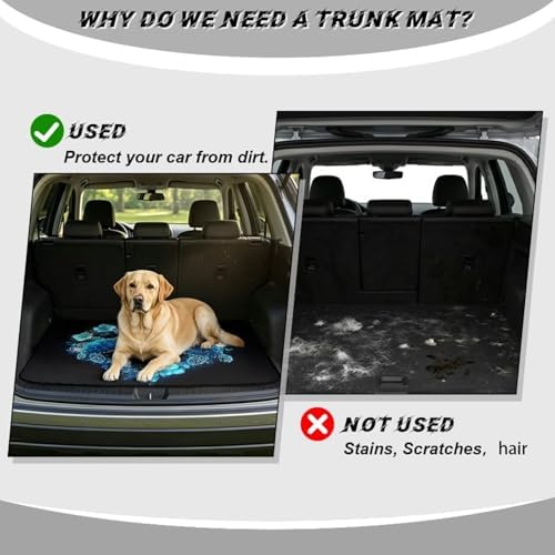 Heart Sea Turtle Flower Sports Gear Trunk Mat 29"x39" - Image 4