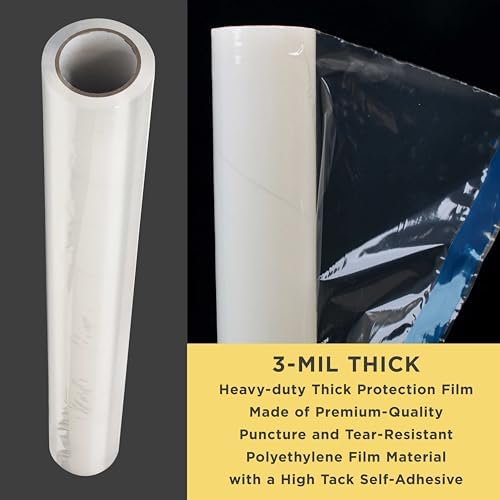 Dura-Gold Carpet Protection Film, 36-inch x 100-foot Roll, Self-Adhesive Plastic - Image 3