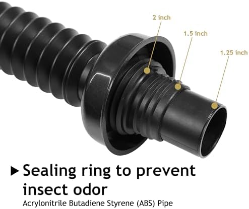 Bathroom Sink Drain Kit, with Flexible Expandable P-Trap Sink Drain Pipe - Image 5