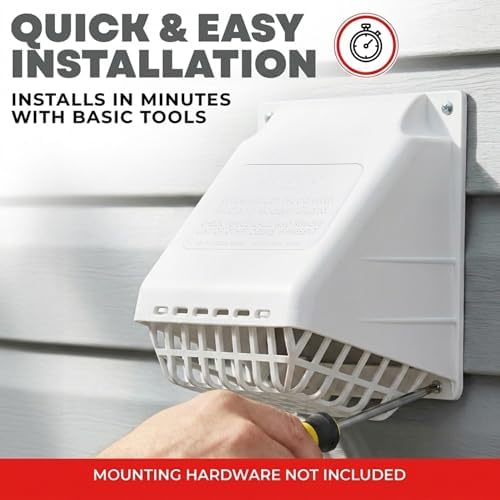 Deflecto 4-Inch Wide Mouth Dryer Vent Hood - Image 5