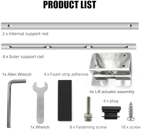 Undermount Sink Bracket & Kitchen Sink Installation Parts Kit, Stainless Steel - Image 5