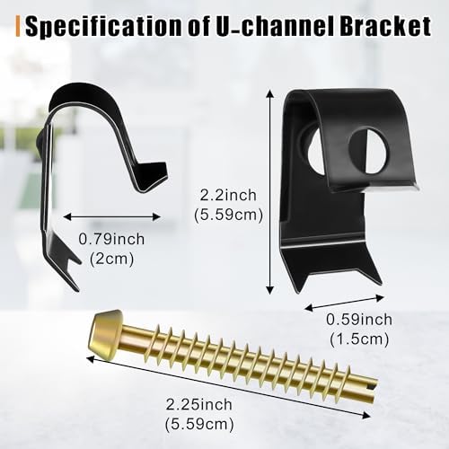 14 Pack Undermount Sink Clips, Countertops up to 1-1/2" Thick - Image 3