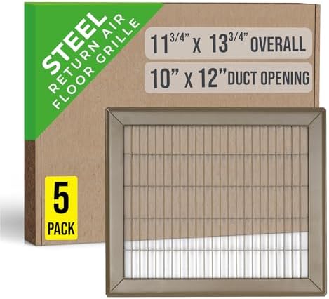 Fits 10x12 and 12x10 Duct Opening | Return Air Floor Grille by Handua | by Handua