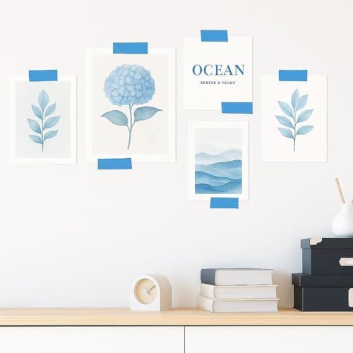 Blue Masking Tape, Colored Painters Tape - Image 5
