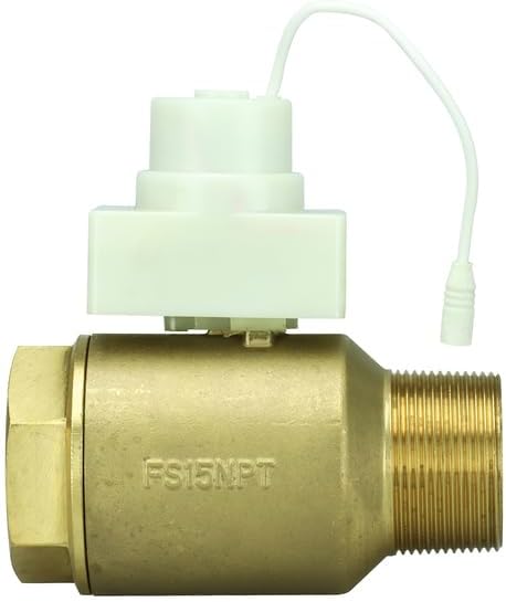 FloodStop Water Heater Motorized Valve, 1-1/2" NPT MIP x FIP | Compatible by FloodStop