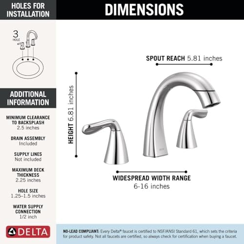 Delta Arvo Chrome Bathroom Faucet - Image 5