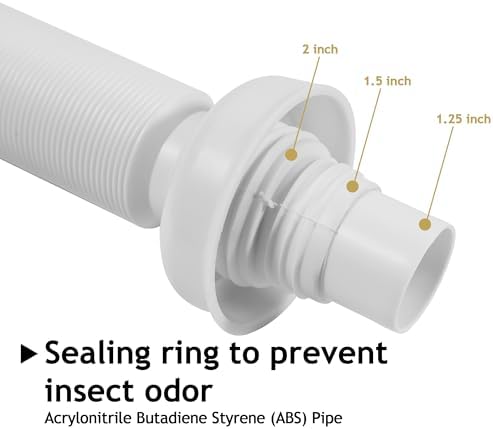 Bathroom White Sink Drain Kit, - Image 5