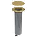RACO Round Nonmetallic Drop-In Floor Box Kit, 15A TR Receptacle, Brass | by Raco