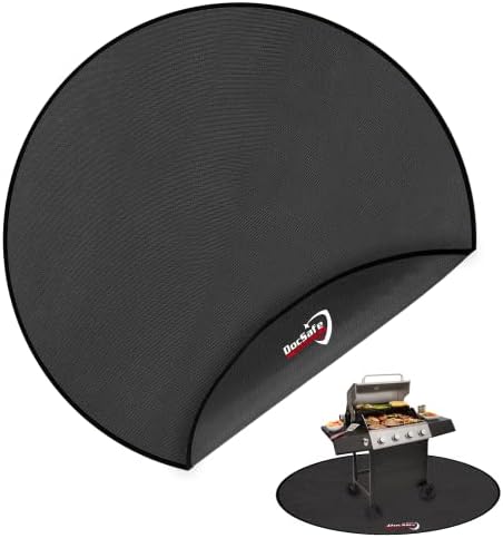 DocSafe 60 x 60 inches Round Under Grill Mat, Large 4 Layers Fire Pit Mat by DocSafe