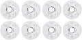PIPE DECOR 3/4 in. Floor Flange, Authentic Galvanized Malleable Iron, 8 Pack by PipeD%C3%A9cor