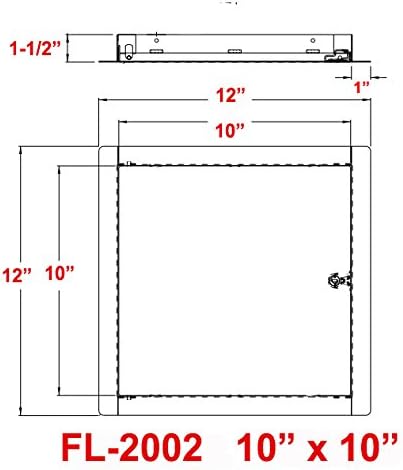 Premier Flush Access Panel, FL-2002 Series, Keyed Latch - Image 3