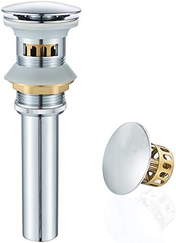 VOTON Bathroom Sink Drain Chrome Lavatory Pop-up Drain by VOTON