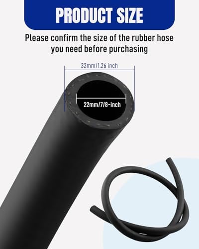 Dishwasher Discharge Hose, 6 FT Rubber Hose - Image 5